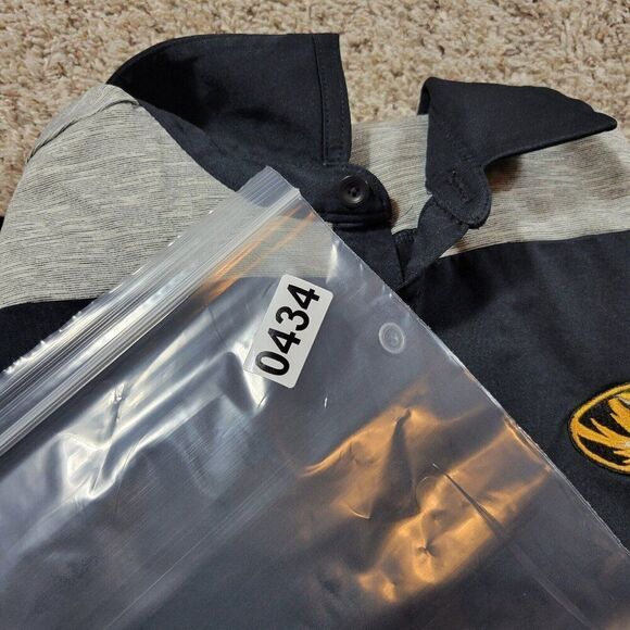 Mizzou Columbia Golf Polo Shirt Mens XL Black Short Sleeve Tigers - Picture 7 of 7